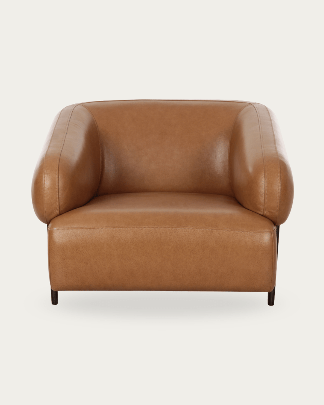 Akima Leather Lounge Chair - Arm Chairs - Hello Norden