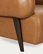Akima Leather Lounge Chair - Arm Chairs - Hello Norden