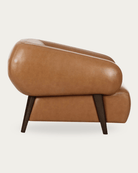 Akima Leather Lounge Chair - Arm Chairs - Hello Norden