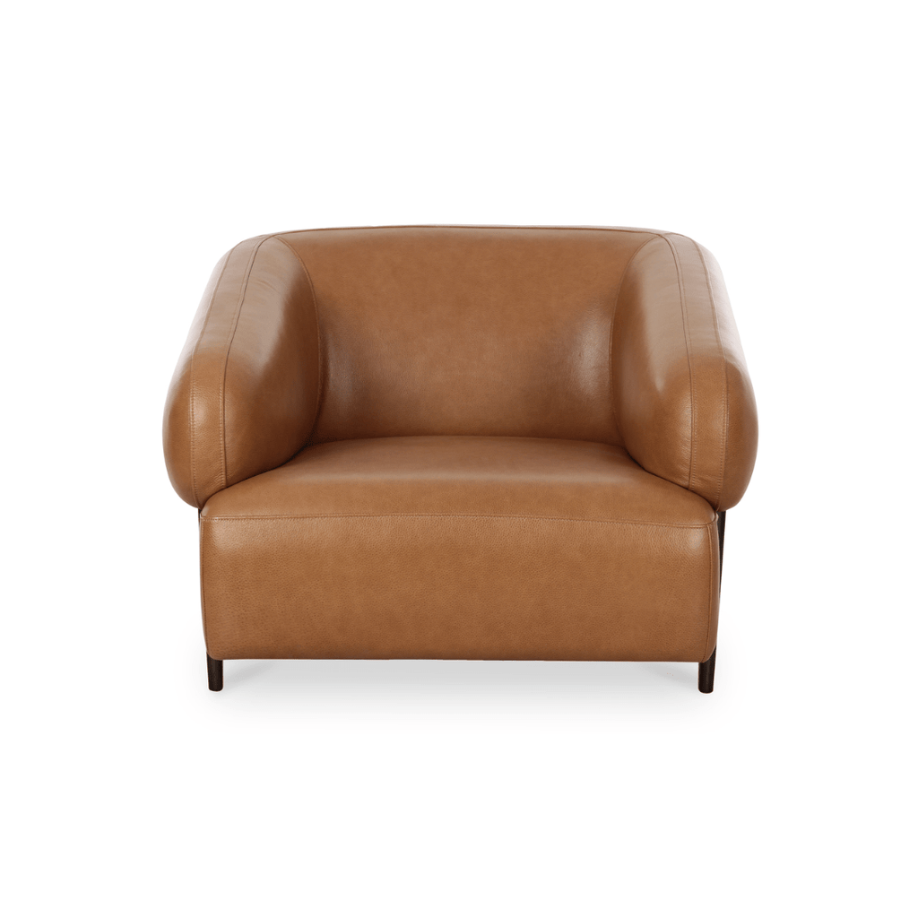 Akima Leather Lounge Chair - Arm Chairs - Hello Norden