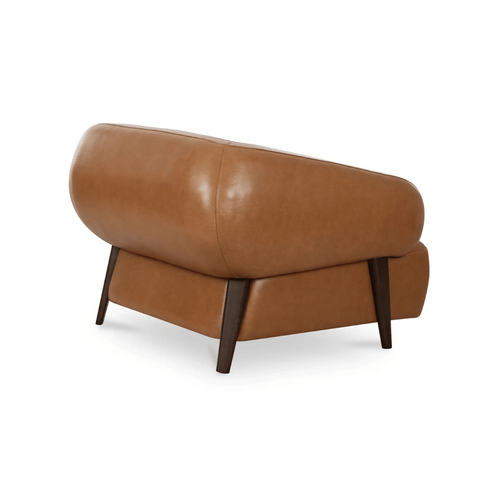 Akima Leather Lounge Chair - Arm Chairs - Hello Norden