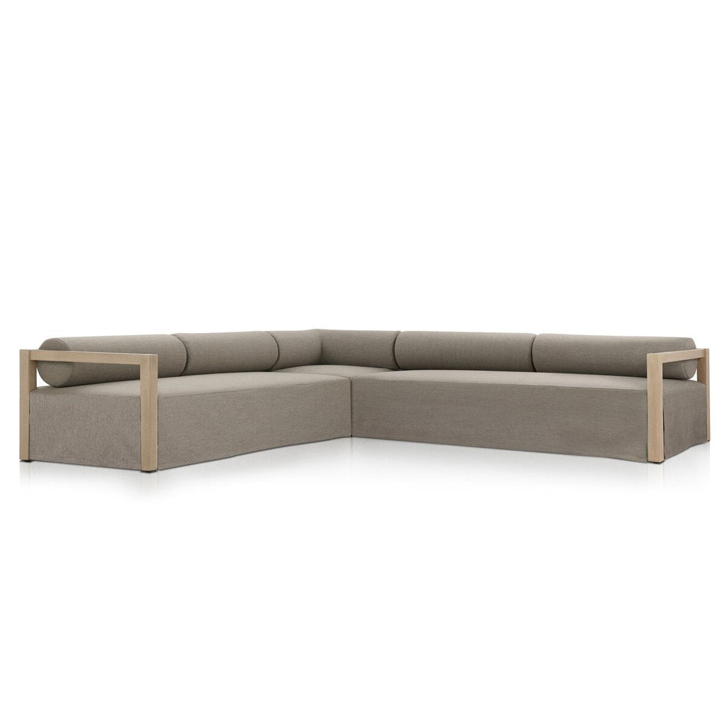 Alfhild Outdoor 3 Piece Sectional Sofa - Sofas - Hello Norden