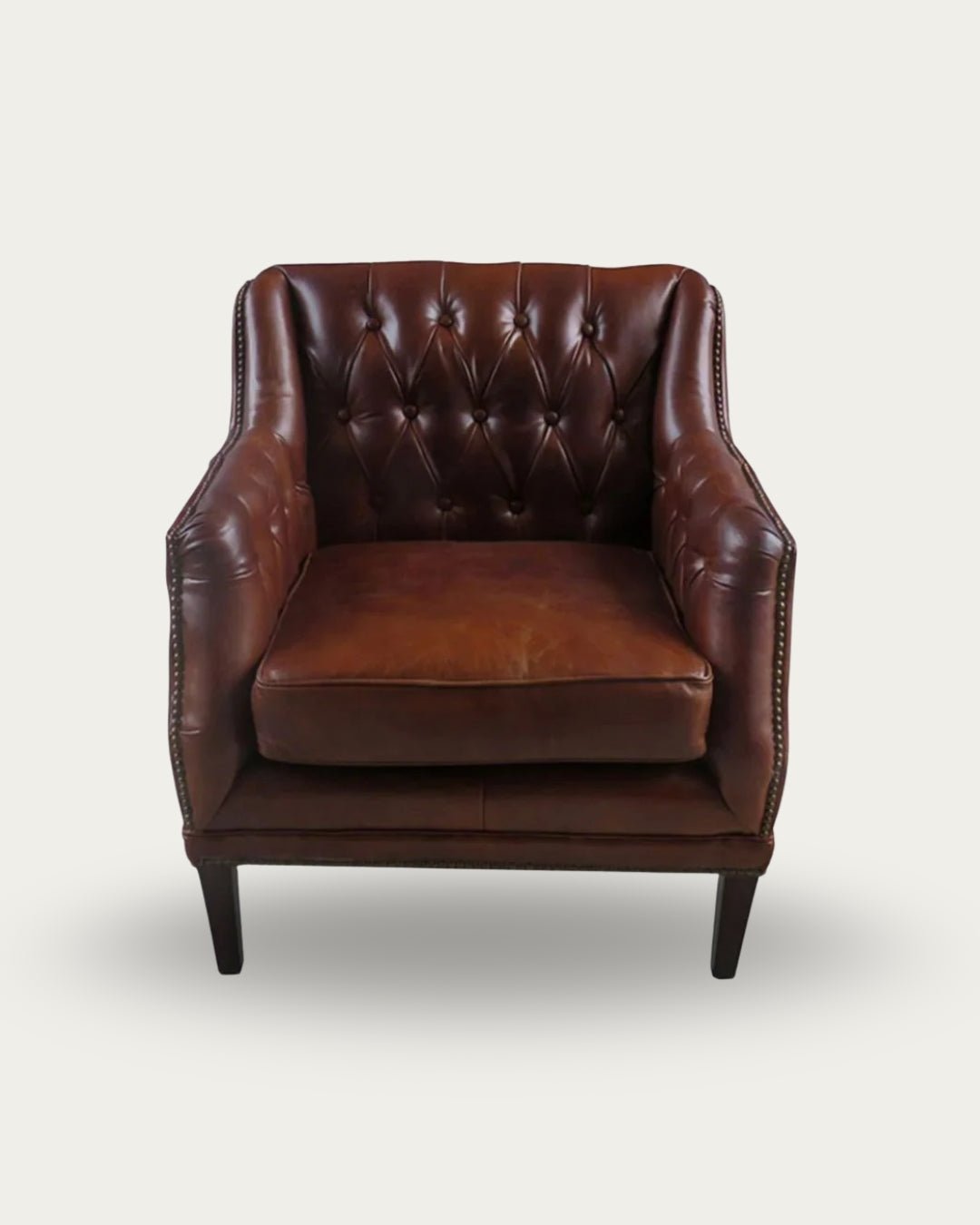 Alma Leather Chesterfield Chair - Arm Chairs, Recliners & Sleeper Chairs - Hello Norden