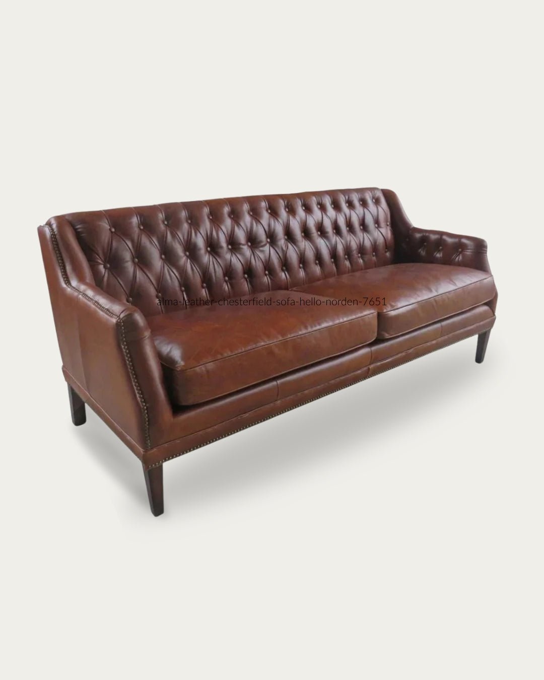 Alma Leather Chesterfield Sofa - Sofas - Hello Norden