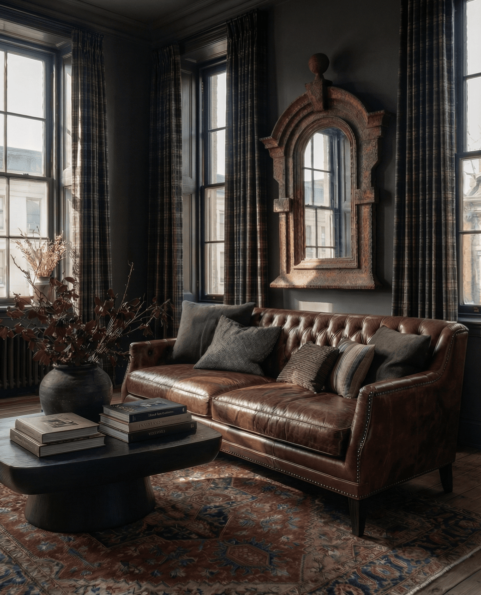 Alma Leather Chesterfield Sofa