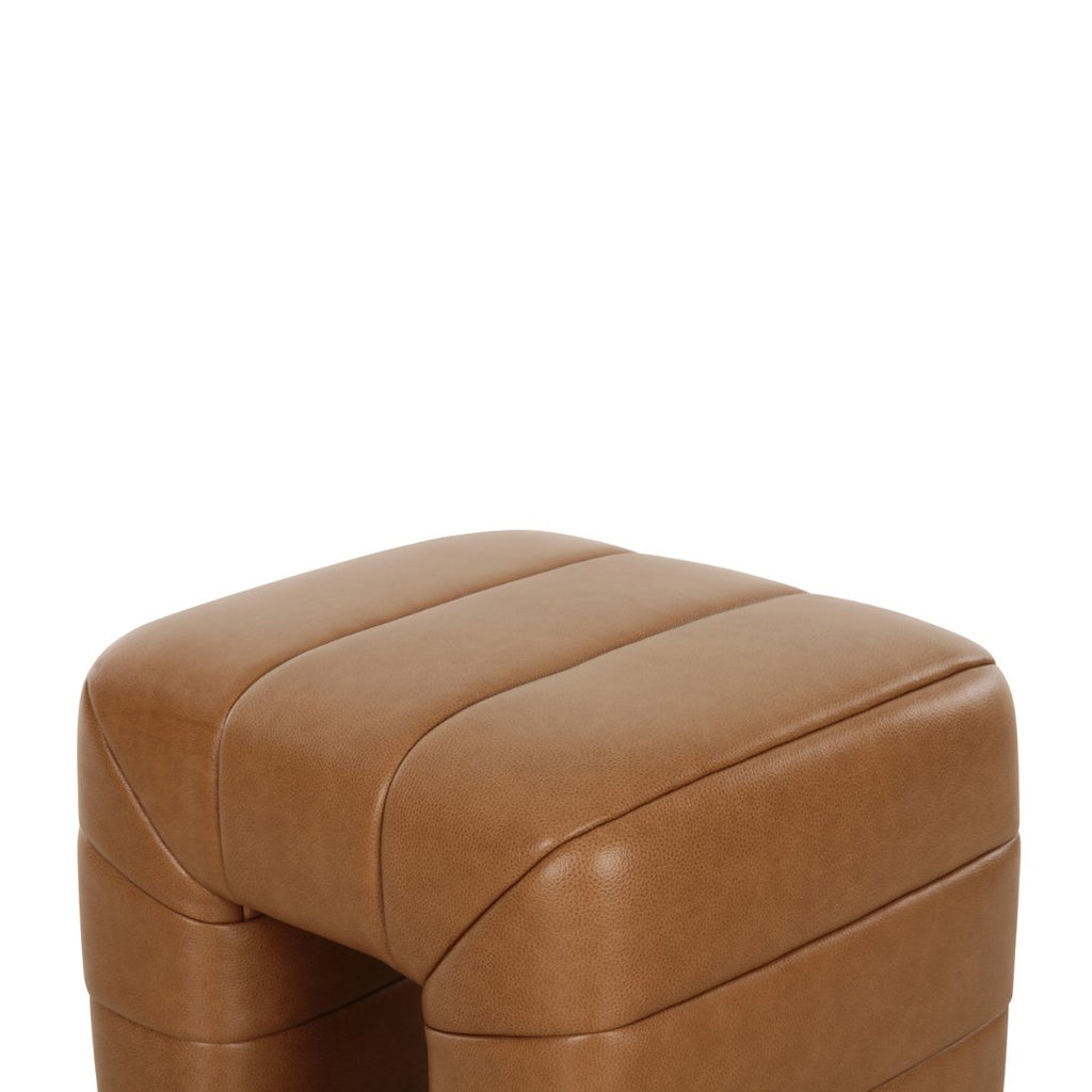 Anderson Leather Stool - Stools - Hello Norden