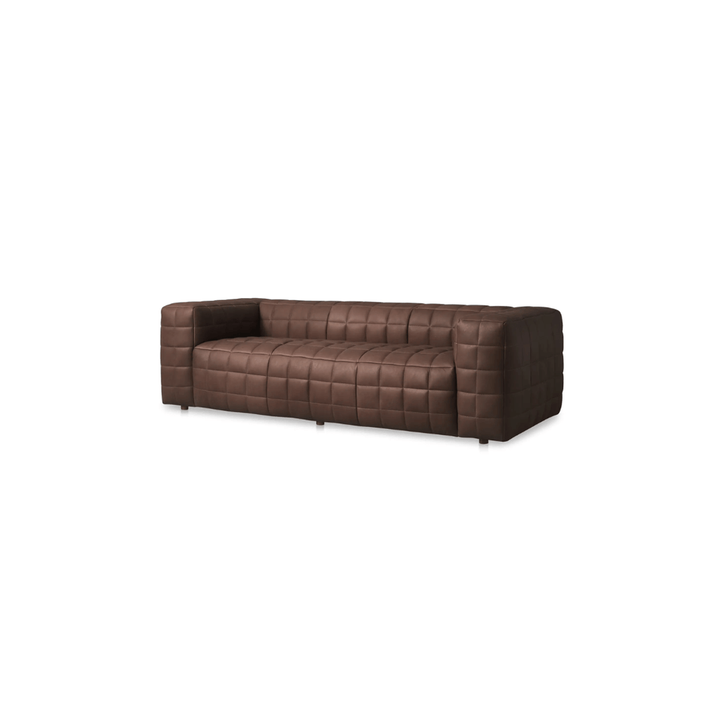 Anton Brown Leather Sofa - Sofas - Hello Norden