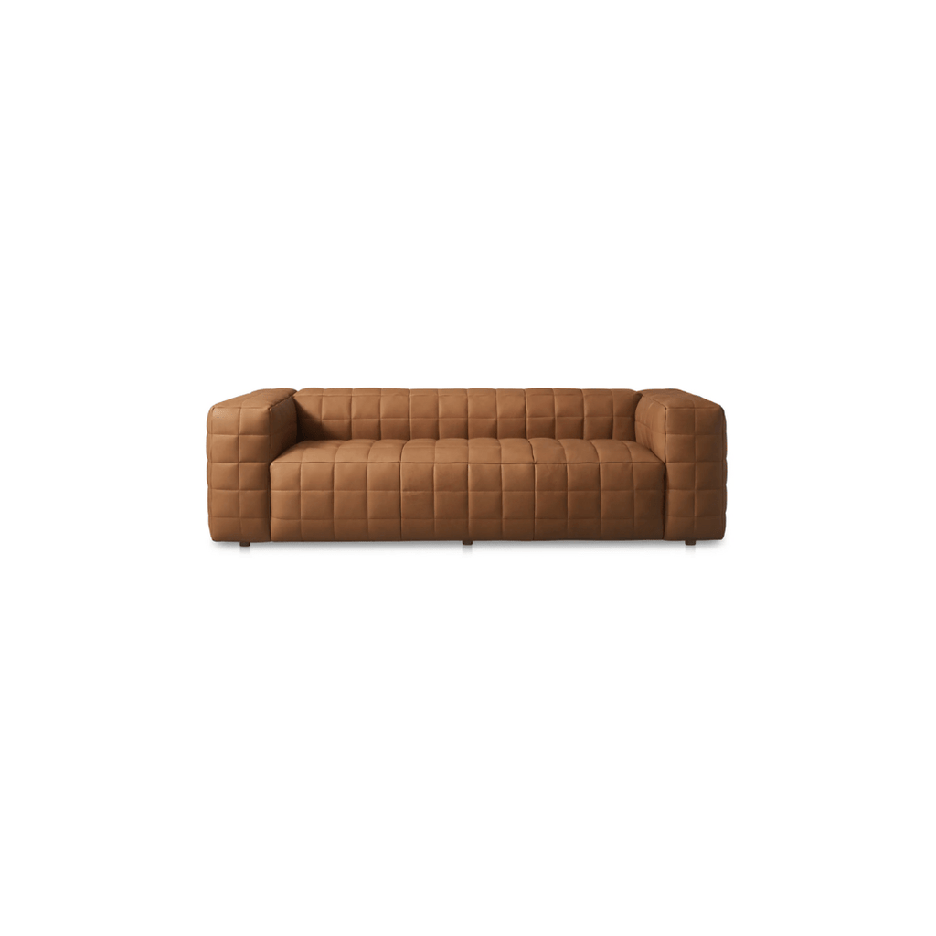 Anton Brown Leather Sofa - Sofas - Hello Norden