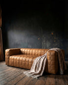 Anton Brown Leather Sofa - Sofas - Hello Norden