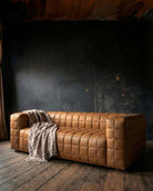 Anton Brown Leather Sofa - Sofas - Hello Norden
