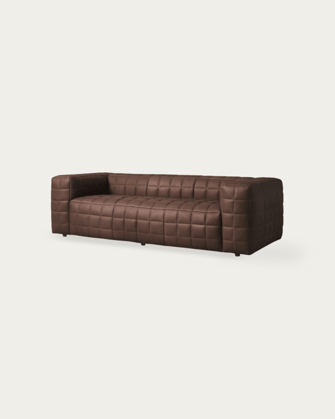 Anton Brown Leather Sofa - Sofas - Hello Norden