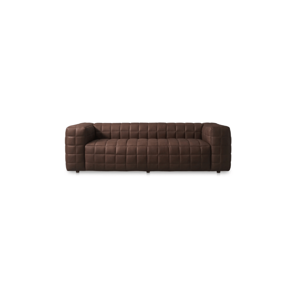 Anton Brown Leather Sofa - Sofas - Hello Norden