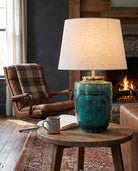 living room furniture modern mountain  table lamp Hello Norden - Arnbjorn Storage Jar Lamp, styled in a modern rustic room