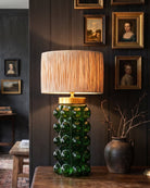 living room furniture modern mountain  table lamp Hello Norden - Arnfinn Table Lamp, styled in a modern rustic room