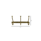 Asa Brass 3 Hook Wall Rack - Hooks - Hello Norden
