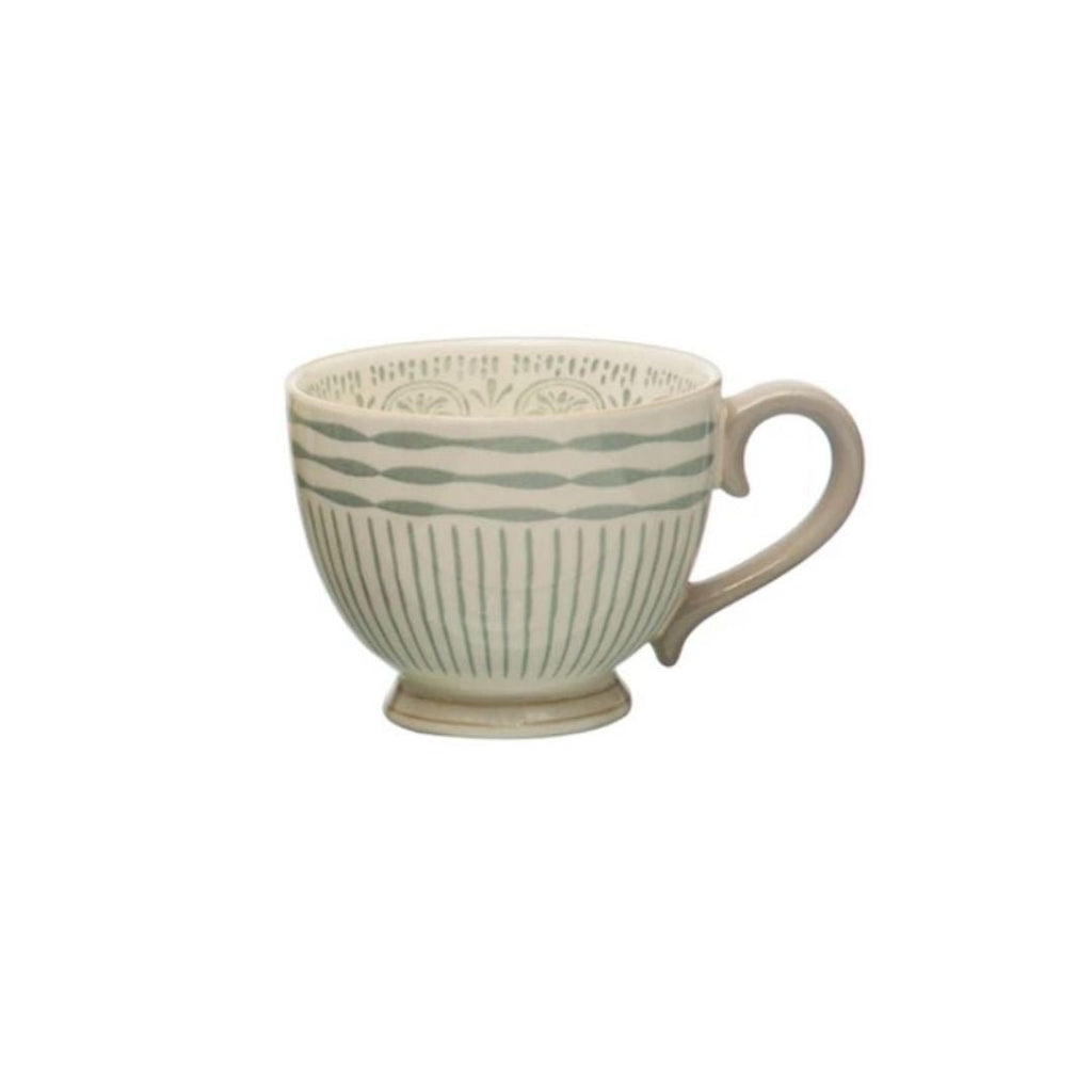 Atti Patterned Stoneware Mug - Glassware & Mugs - Hello Norden