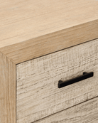 Riven Double Drawer Nightstand - Nightstands - Hello Norden