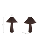 living room furniture modern mountain  table lamp Hello Norden - Bjarte Table Lamp, dimensions