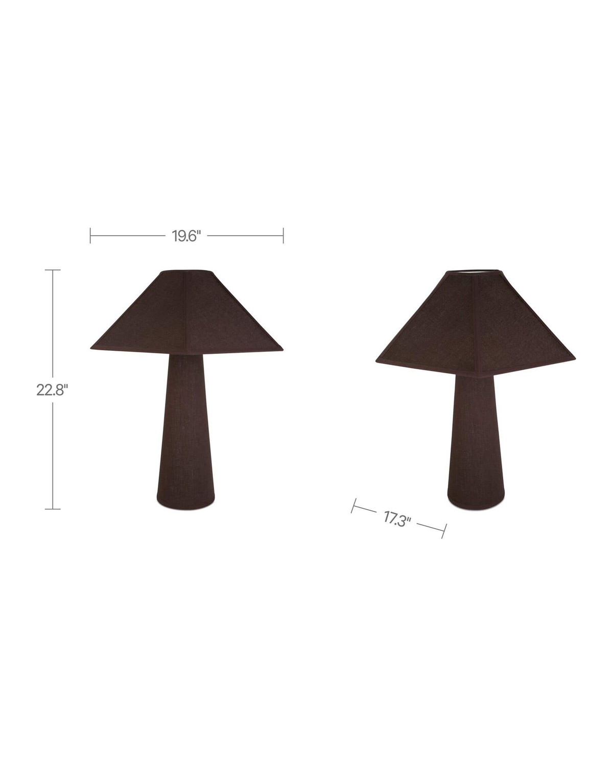 living room furniture modern mountain  table lamp Hello Norden - Bjarte Table Lamp, dimensions