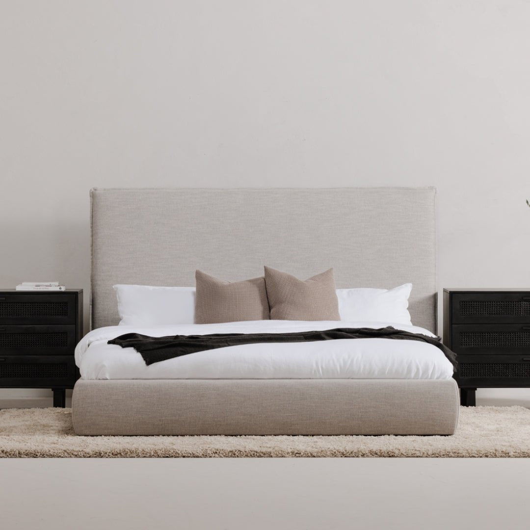 Bjorn Tall Headboard Bed - Bed - Hello Norden