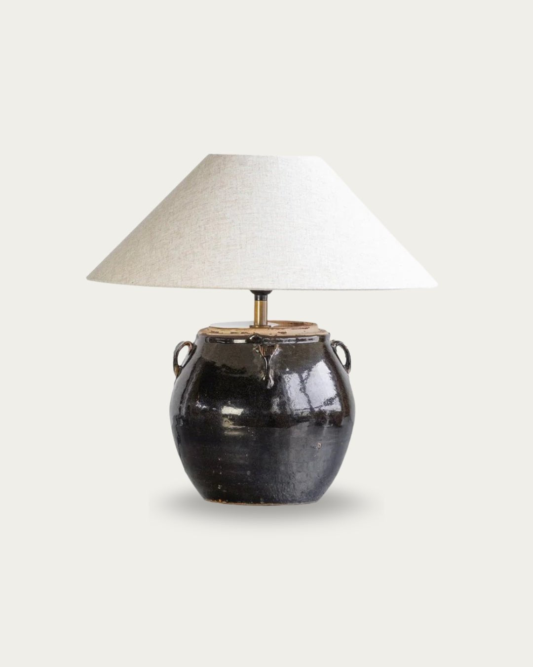 Lamont Glazed Pot Table Lamp - Table Lamps - Hello Norden
