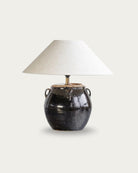 Lamont Glazed Pot Table Lamp - Table Lamps - Hello Norden