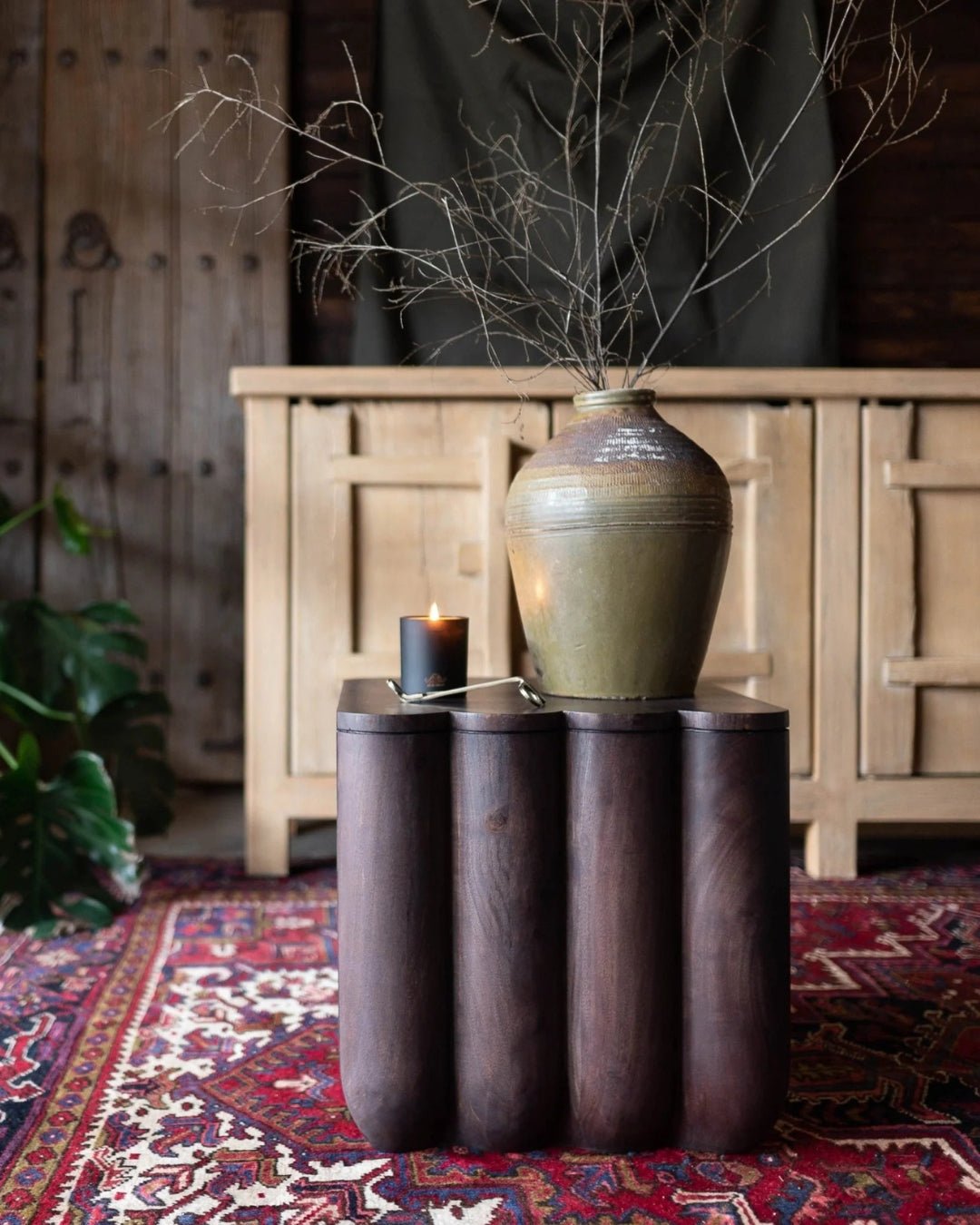 Bo Walnut Fluted End Table - Side Table - Hello Norden