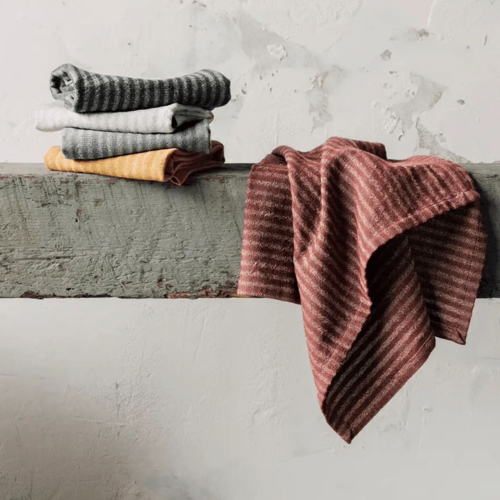 Bonnie Striped Linen Kitchen Towel - Kitchen Towels - Hello Norden