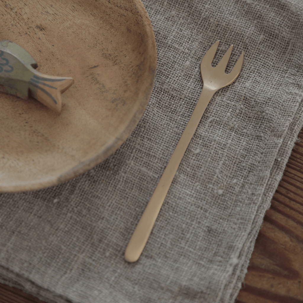 Brass Dessert Fork - Fork - Hello Norden