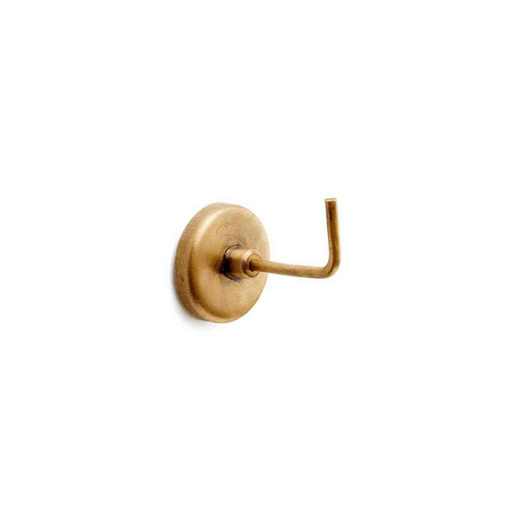 Brass Magnet Hook L - Hooks - Hello Norden