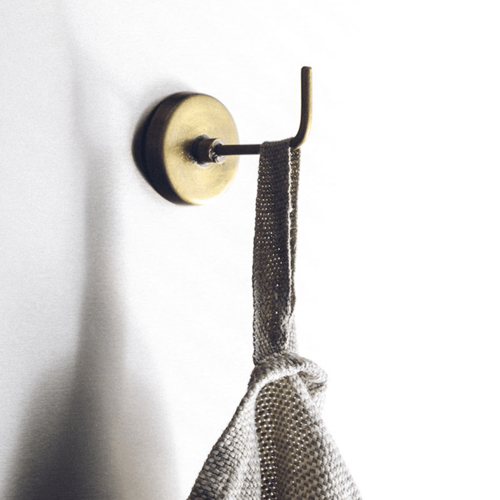 Brass Magnet Hook L - Hooks - Hello Norden