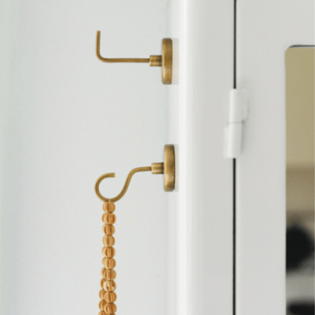 Brass Magnet Hook R - Hooks - Hello Norden