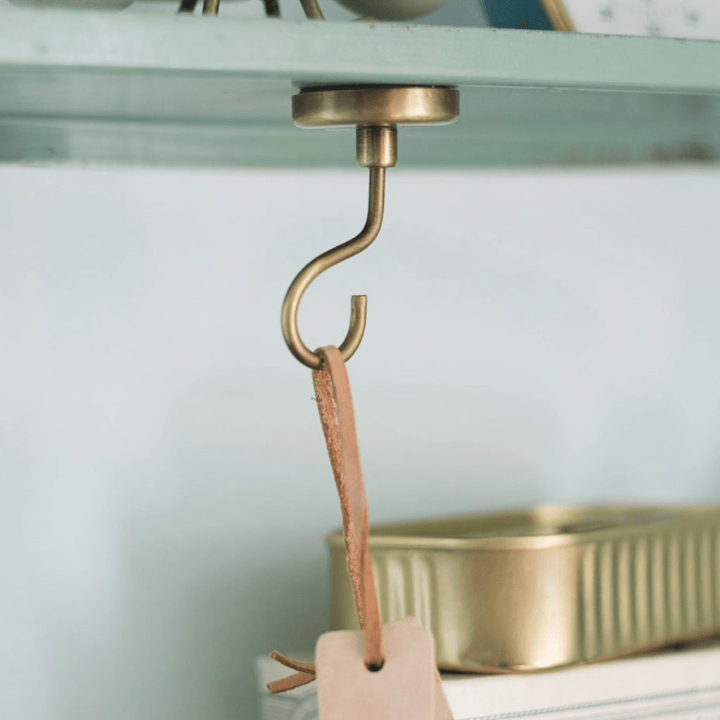 Brass Magnet Hook R - Hooks - Hello Norden