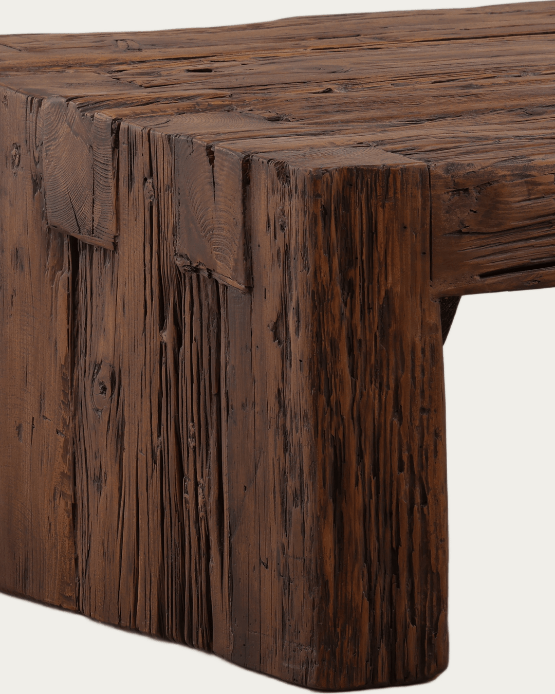 living room furniture modern mountain reclaimed mango wood coffee table Hello Norden - Filip Coffee Table, detail view