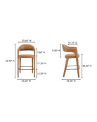 Casper Leather Bar Stool - Bar & Counter Stools - Hello Norden