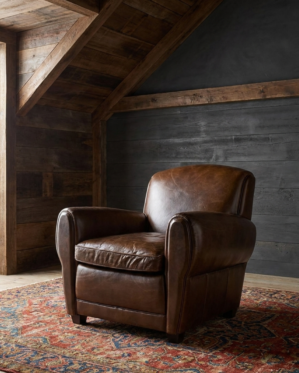 Oscar Leather Club Chair
