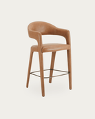 Casper Leather Bar Stool - Bar & Counter Stools - Hello Norden