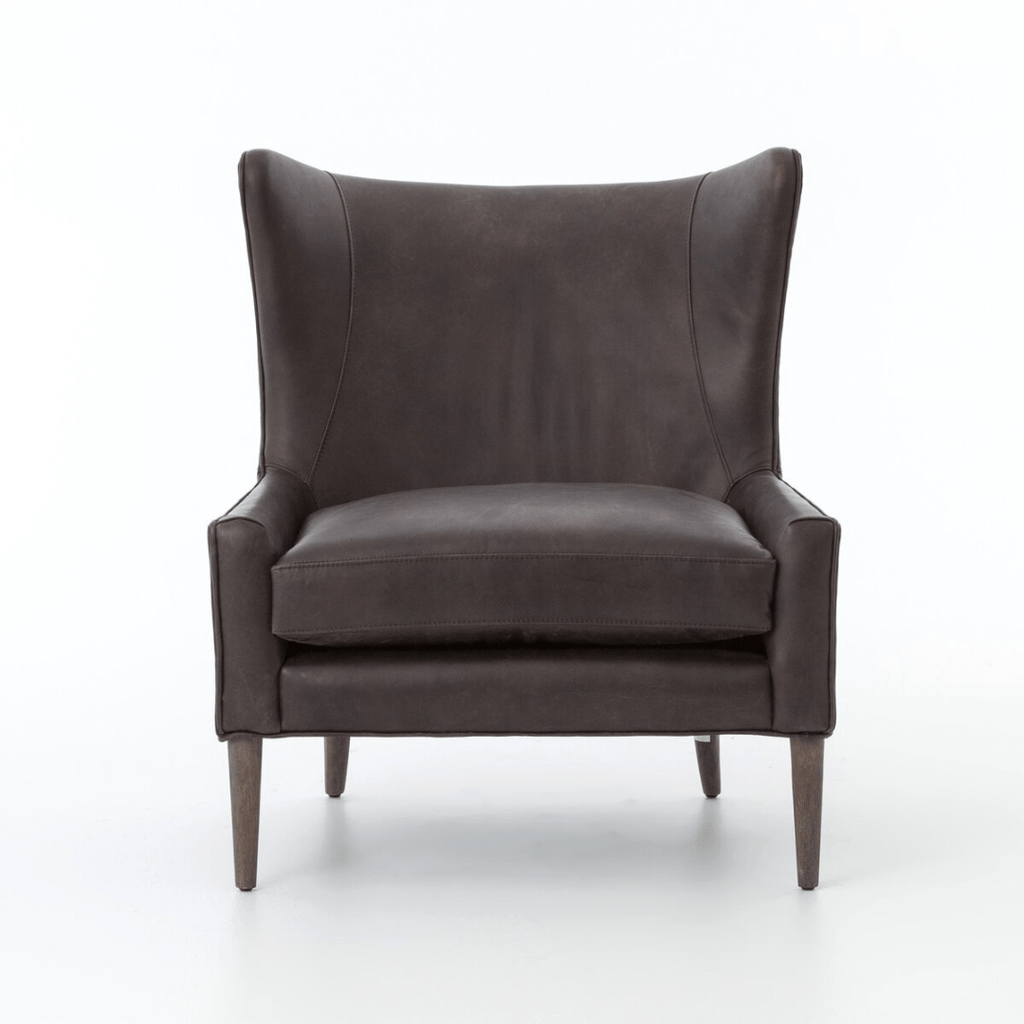 Brynhild Leather Wing Chair - Chairs - Hello Norden