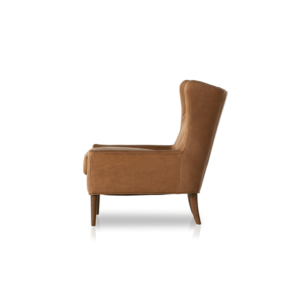 Brynhild Leather Wing Chair - Chairs - Hello Norden