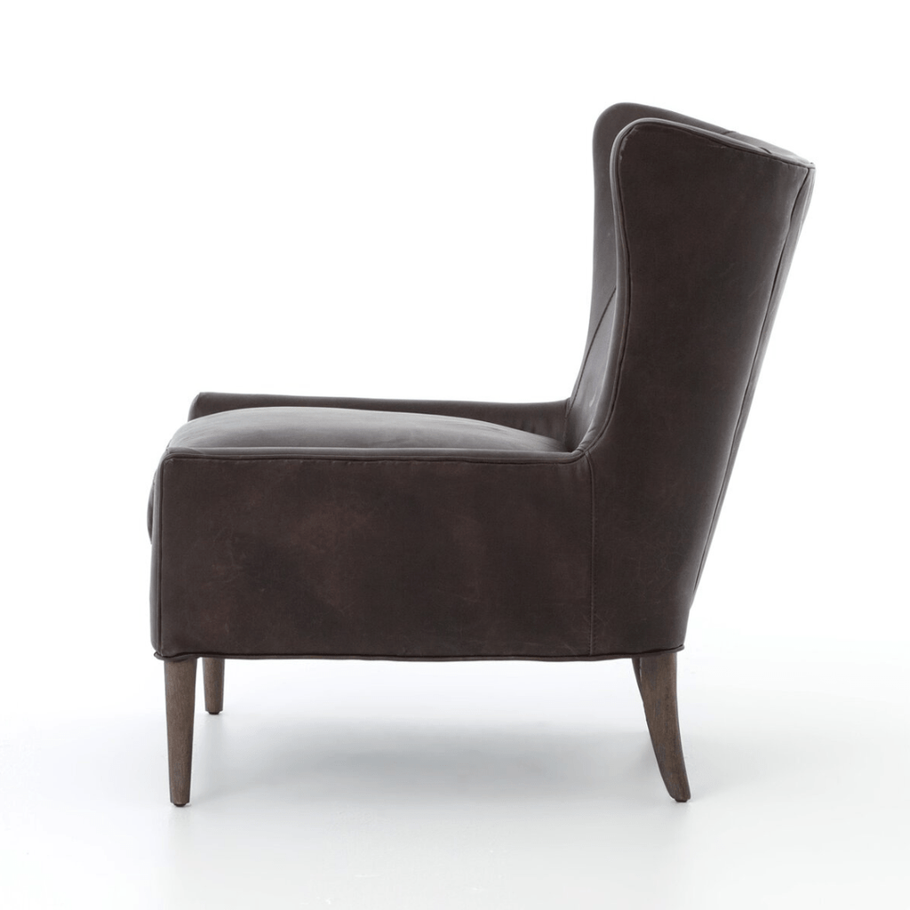 Brynhild Leather Wing Chair - Chairs - Hello Norden