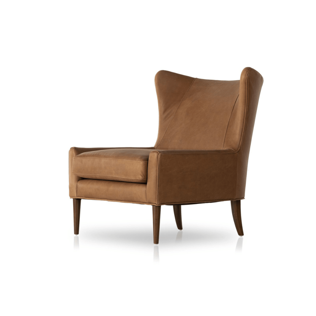 Brynhild Leather Wing Chair - Chairs - Hello Norden