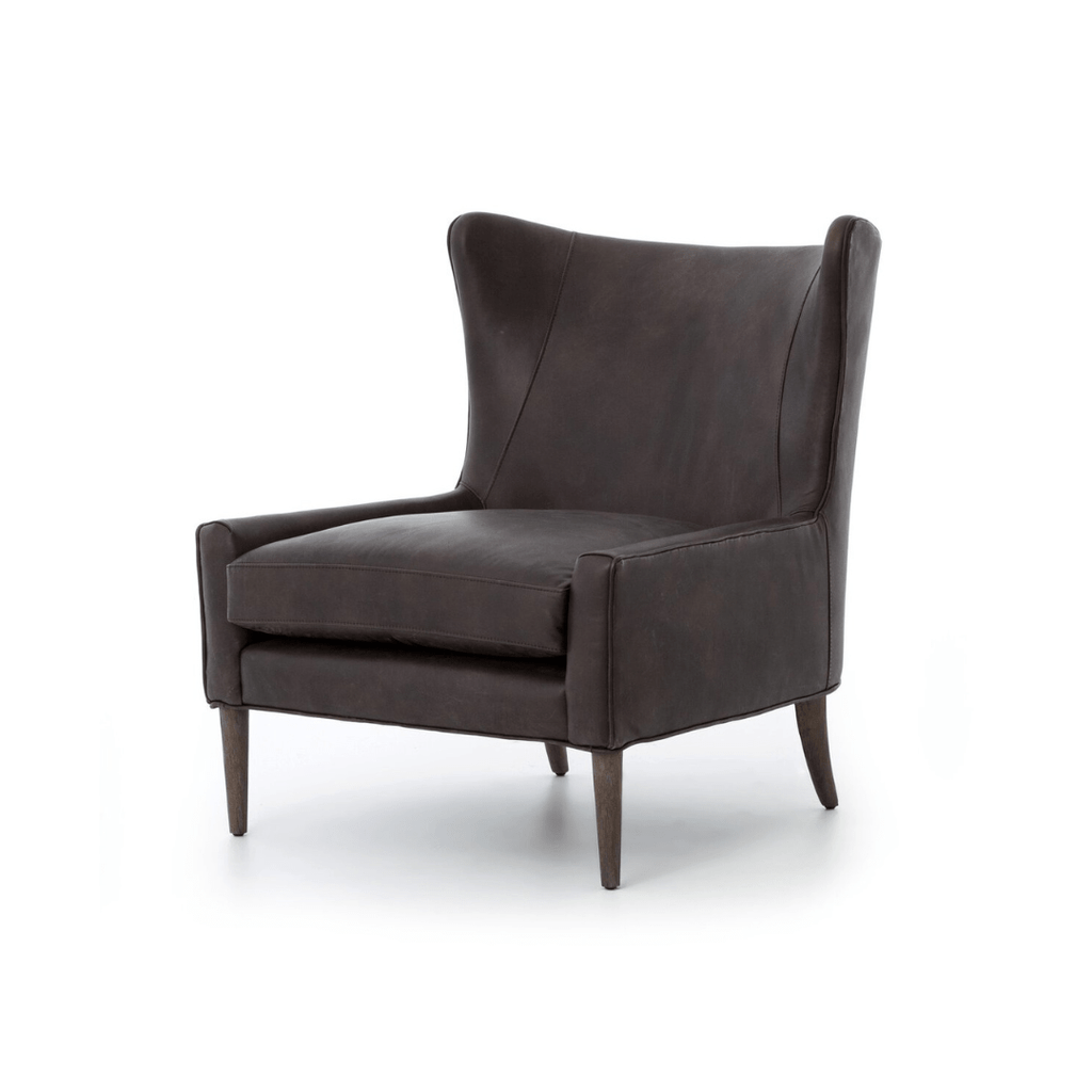 Brynhild Leather Wing Chair - Chairs - Hello Norden