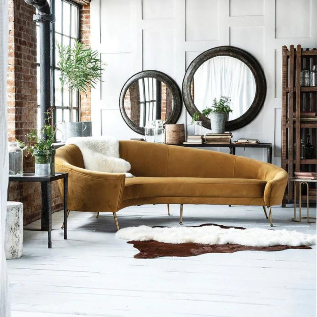 Brynja Vintage Iron Bowl Mirror - Mirrors - Hello Norden