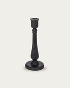 Sanna Carved Wood Taper Holders - Candle Holders - Hello Norden
