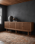 dining room furniture modern mountain sideboard Hello Norden - Carsten Sideboard, styled in a modern rustic room