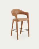 Casper Leather Bar Stool - Bar Stools - Hello Norden