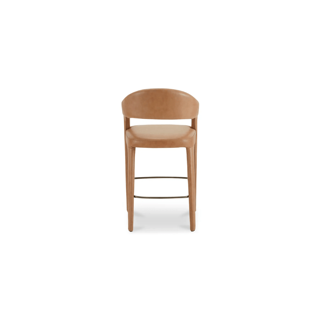 Casper Leather Bar Stool - Bar Stools - Hello Norden