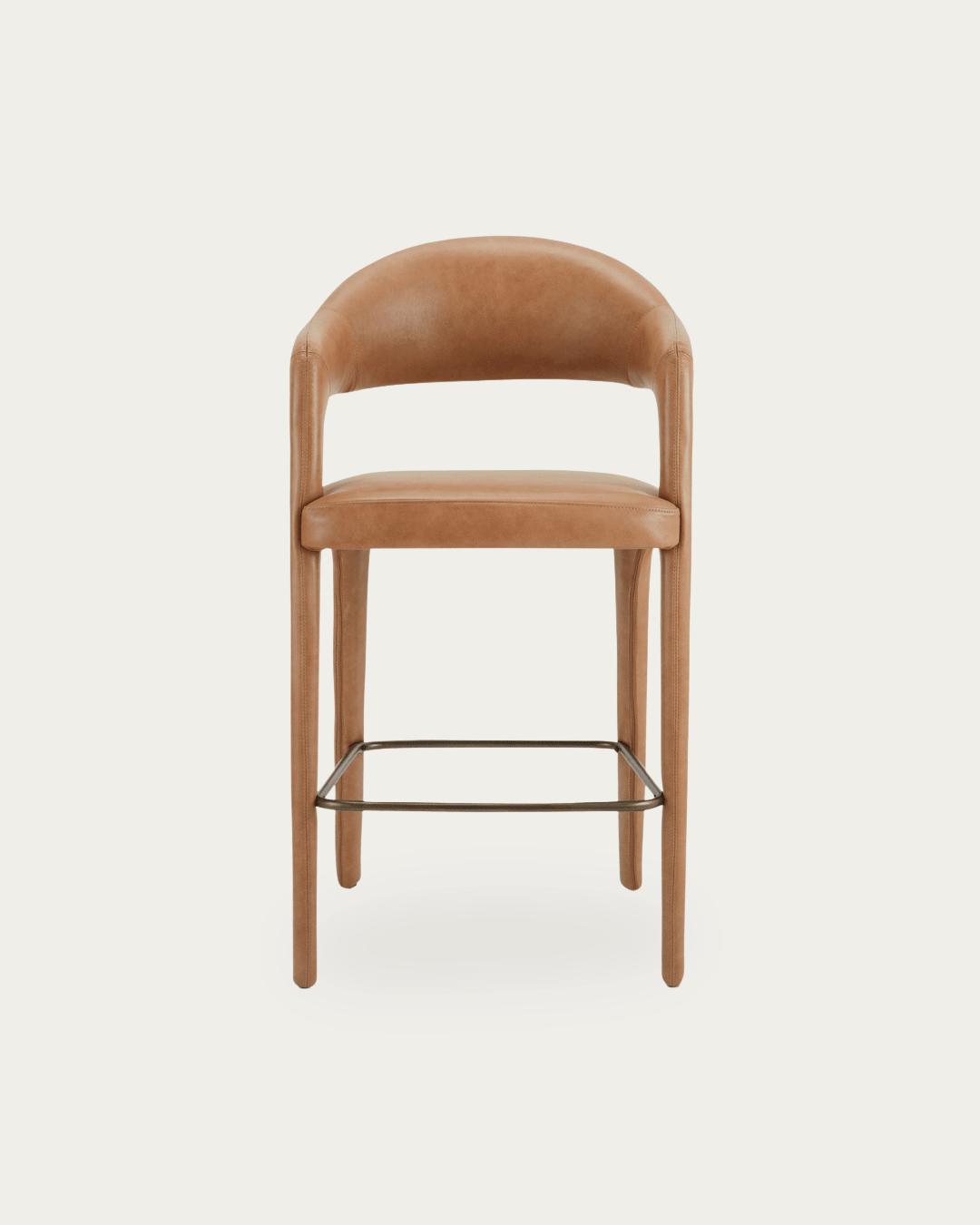 Casper Leather Bar Stool - Bar Stools - Hello Norden