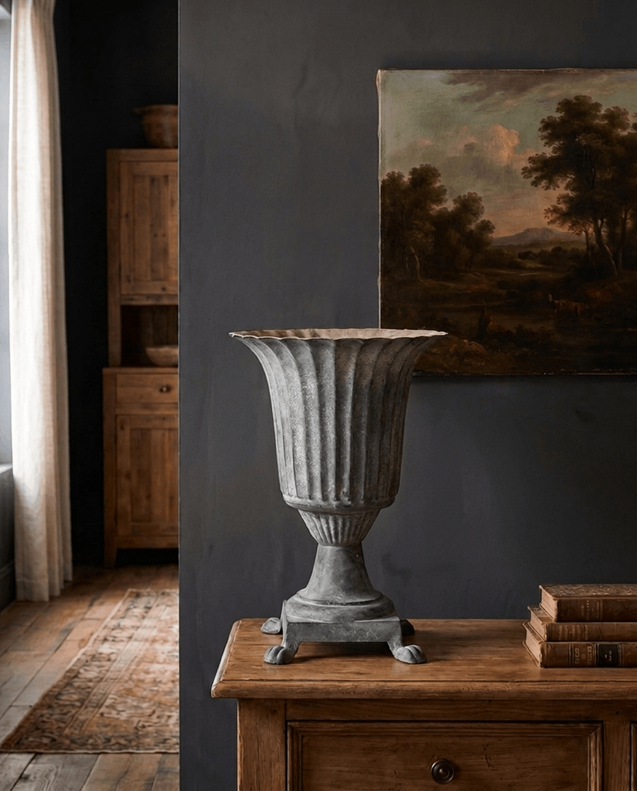 Maynard Cast Iron Urn Planter - Planters & Pots - Hello Norden