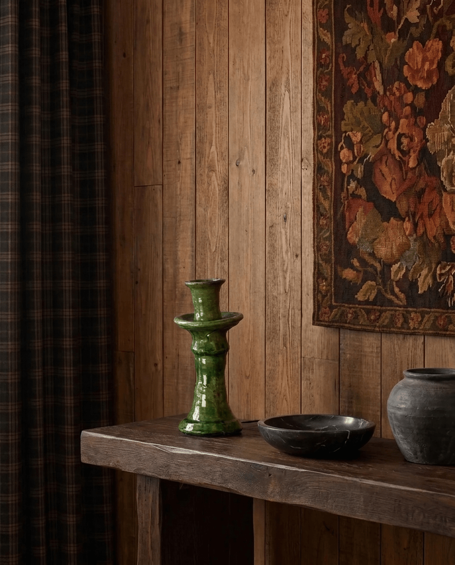 Tamegroute Green Candle Holder - Candle Holders - Hello Norden